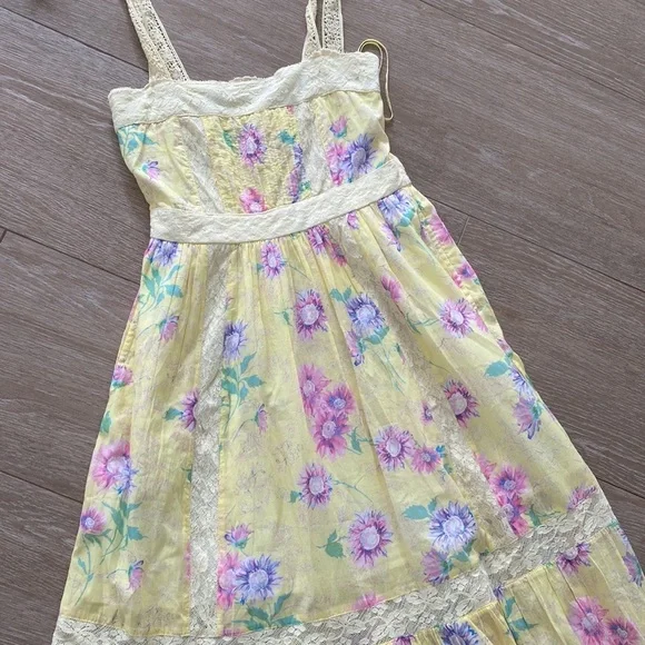 Love Shack Fancy Ayala Dress, bright Azalea, NWT, Size 00, - Picture 3 of 8